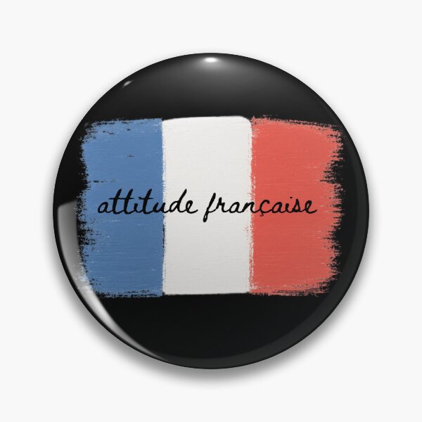 Item preview, Attitude FRANÇAISE — Brushstroke French Flag Shirt France Lover Francophile Paris Gift designed and sold by Sixième Studio.