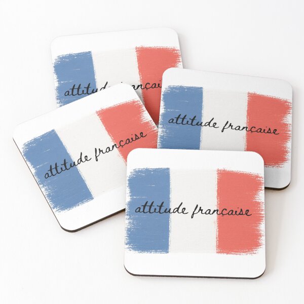 Item preview, Attitude FRANÇAISE — Brushstroke French Flag Shirt France Lover Francophile Paris Gift designed and sold by Sixième Studio.