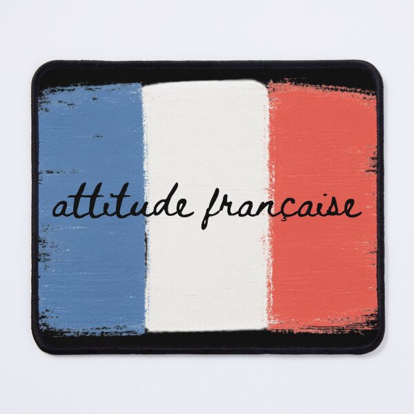 Item preview, Attitude FRANÇAISE — Brushstroke French Flag Shirt France Lover Francophile Paris Gift designed and sold by Sixième Studio.