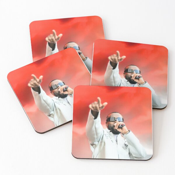 Item preview, Maitre Gims - Portrait red vibes designed and sold by PYXOO.