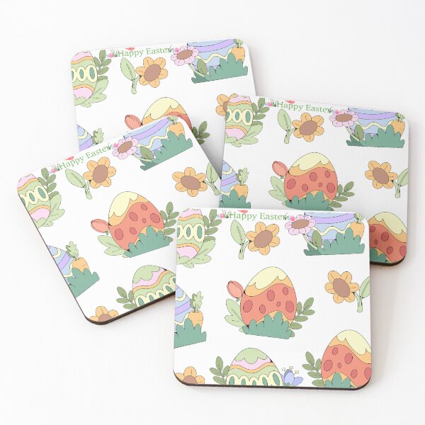 Item preview, ?Colorful Pattern of Decorated Easter Eggs and flowers? designed and sold by FunSticky14.