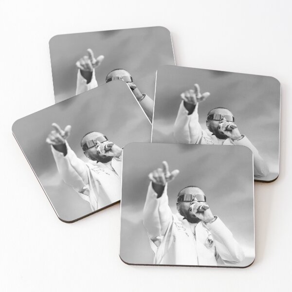 Item preview, Maitre Gims - Portrait nb vibes designed and sold by PYXOO.