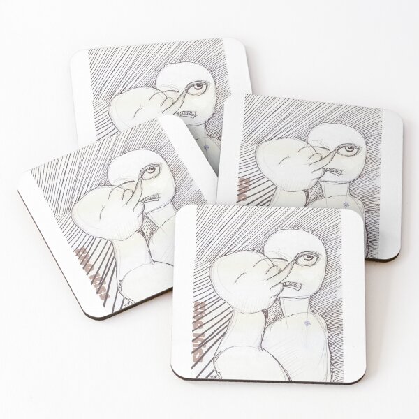 Item preview, The Kiss (Original Ink Drawing by ACCI) designed and sold by VanyssaGraphics.