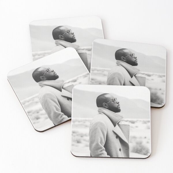 Item preview, Maitre Gims - Portrait desert nb designed and sold by PYXOO.