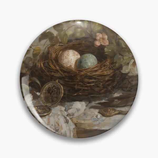 Item preview, Antique Easter Nest Still Life with Pocket Watch and Key designed and sold by Sergey Sedunov.