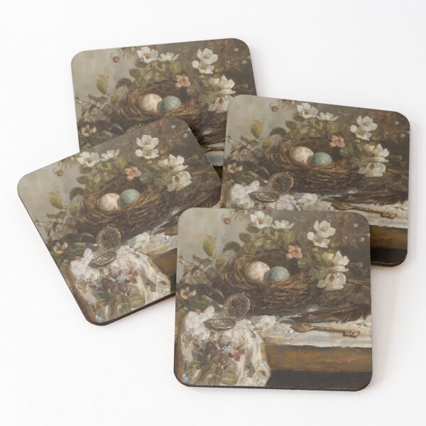Item preview, Antique Easter Nest Still Life with Pocket Watch and Key designed and sold by Sergey Sedunov.