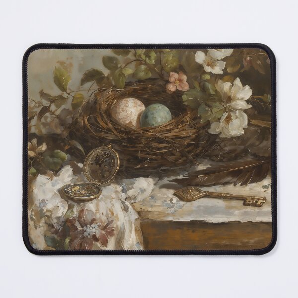 Item preview, Antique Easter Nest Still Life with Pocket Watch and Key designed and sold by Sergey Sedunov.