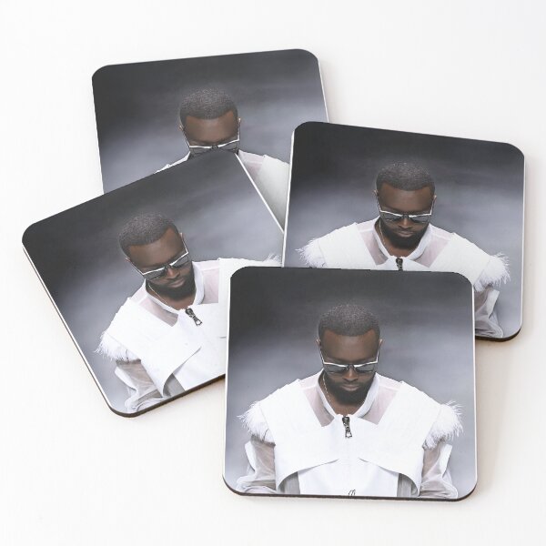 Item preview, Maitre Gims - Portrait grey angel designed and sold by PYXOO.