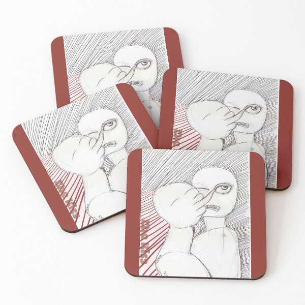 Item preview, The Kiss (Original Ink Drawing by ACCI) designed and sold by VanyssaGraphics.