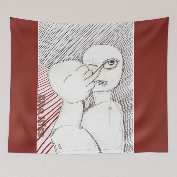 Item preview, The Kiss (Original Ink Drawing by ACCI) designed and sold by VanyssaGraphics.