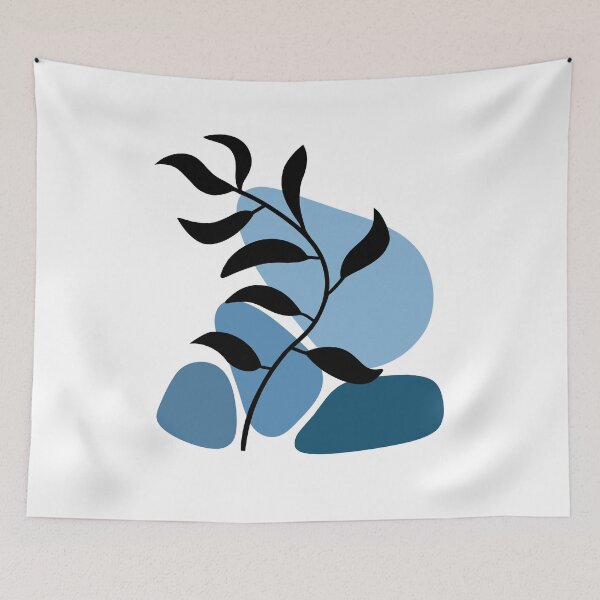 Item preview, Whimsical Nature Blue Boho Minimalism designed and sold by Sartoris Art.