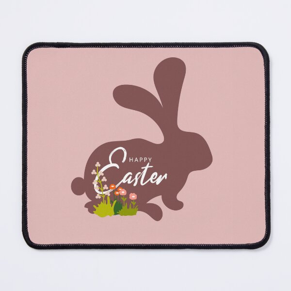 Item preview, Happy Easter with Bunny at Banner and Flowers Decoration designed and sold by AlginaPugachova.
