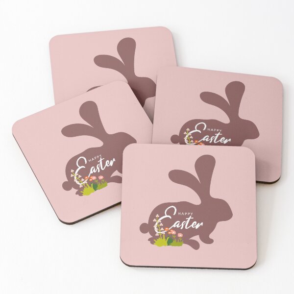 Item preview, Happy Easter with Bunny at Banner and Flowers Decoration designed and sold by AlginaPugachova.