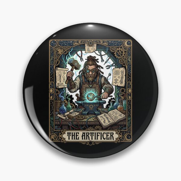 Item preview, The Artificer Tarot Card Fantasy Tabletop RPG Art designed and sold by Fenay Designs.