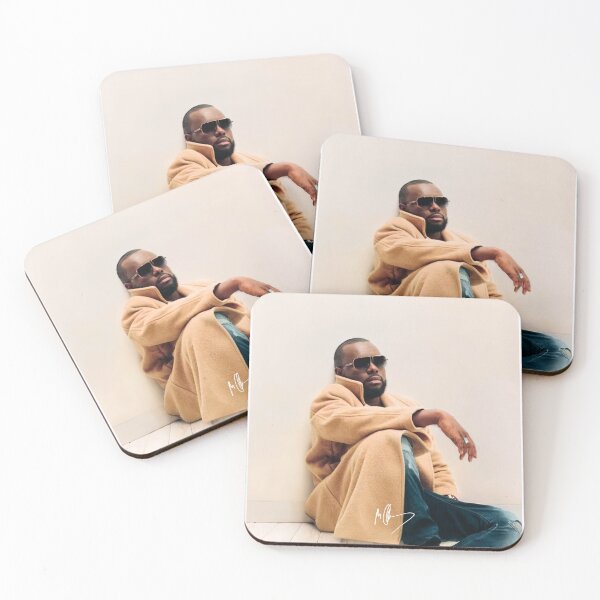 Item preview, Maitre Gims - Portrait in color trench coat designed and sold by PYXOO.