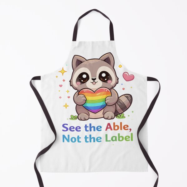 Item preview, See the Able Not the Label – Autism Awareness Cute Raccoon Design designed and sold by jerskie_12tribes.