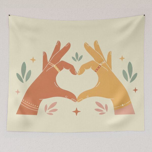Item preview, Hands Forming Heart Love Illustration designed and sold by LMDIGITAL6.