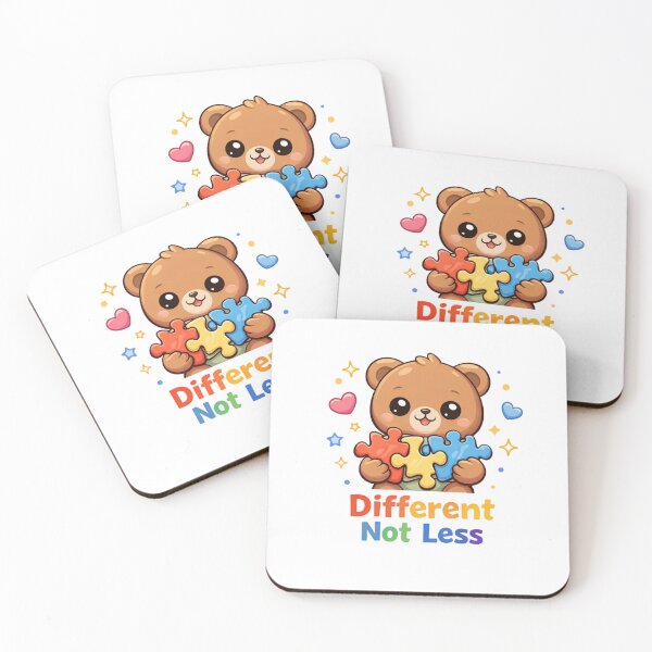Item preview, Different Not Less – Autism Awareness Cute Bear Puzzle Design designed and sold by jerskie_12tribes.