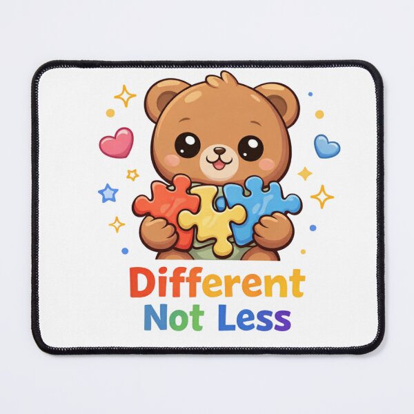 Item preview, Different Not Less – Autism Awareness Cute Bear Puzzle Design designed and sold by jerskie_12tribes.