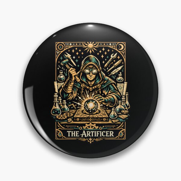 Item preview, The Artificer Tinkerer Tarot Card Fantasy RPG Art designed and sold by Fenay Designs.