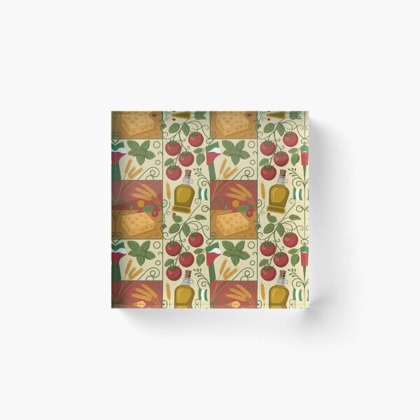 Item preview, Italian Mediterranean Feast Seamless Pattern designed and sold by Midnight Veil Designs.