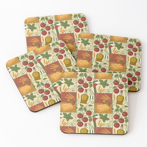 Item preview, Italian Mediterranean Feast Seamless Pattern designed and sold by Midnight Veil Designs.