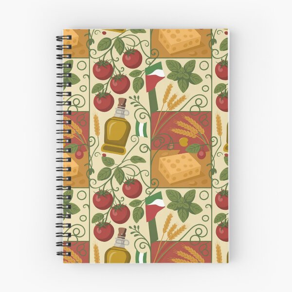 Item preview, Italian Mediterranean Feast Seamless Pattern designed and sold by Midnight Veil Designs.