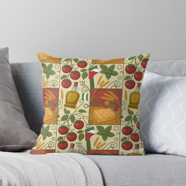 Item preview, Italian Mediterranean Feast Seamless Pattern designed and sold by Midnight Veil Designs.