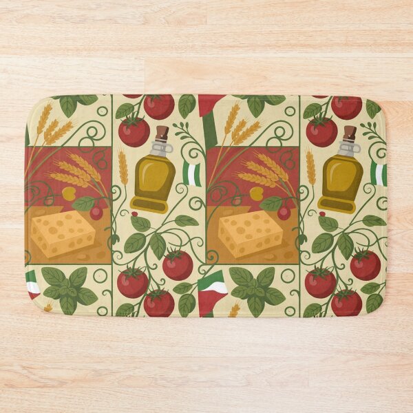 Item preview, Italian Mediterranean Feast Seamless Pattern designed and sold by Midnight Veil Designs.