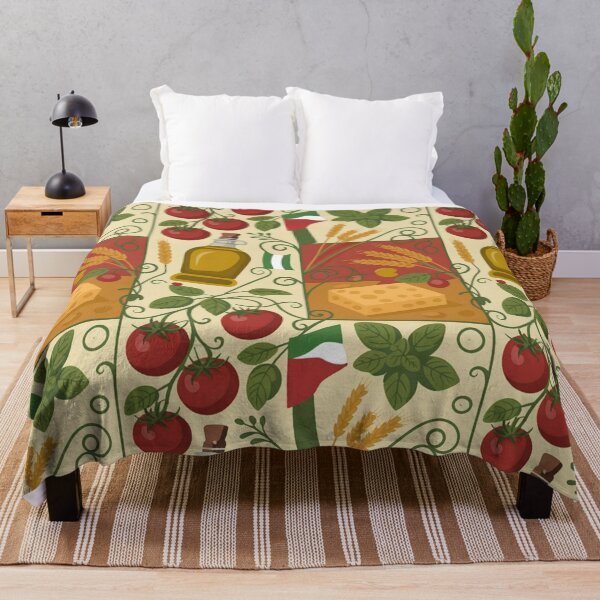 Item preview, Italian Mediterranean Feast Seamless Pattern designed and sold by Midnight Veil Designs.