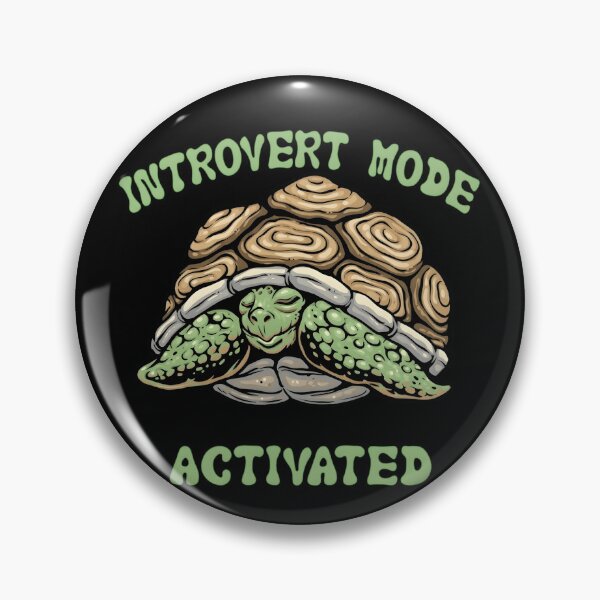 Item preview, Introvert Mode Activated Funny Retro Turtle Design designed and sold by haitrieuic96.