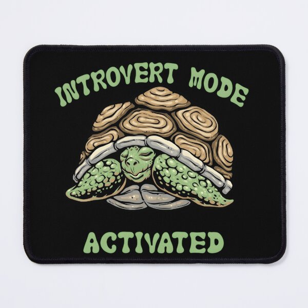 Item preview, Introvert Mode Activated Funny Retro Turtle Design designed and sold by haitrieuic96.