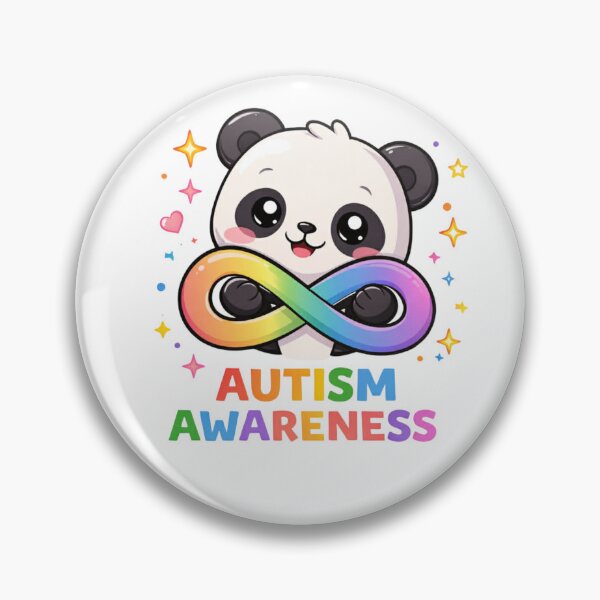 Item preview, Autism Awareness Panda – Cute Neurodiversity Infinity Symbol Design designed and sold by jerskie_12tribes.