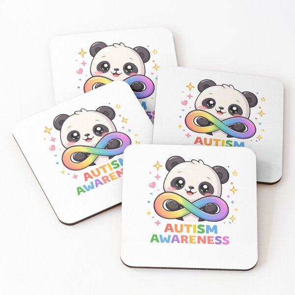 Item preview, Autism Awareness Panda – Cute Neurodiversity Infinity Symbol Design designed and sold by jerskie_12tribes.