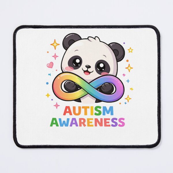 Item preview, Autism Awareness Panda – Cute Neurodiversity Infinity Symbol Design designed and sold by jerskie_12tribes.