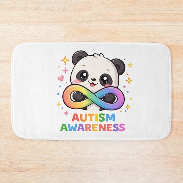 Item preview, Autism Awareness Panda – Cute Neurodiversity Infinity Symbol Design designed and sold by jerskie_12tribes.