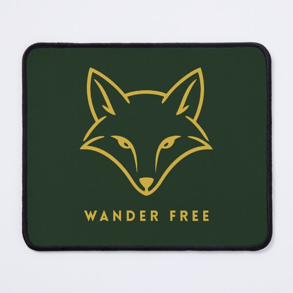 Item preview, Wander Free Gold Fox Forest Green Nature Design designed and sold by Slow Vibes Designs.