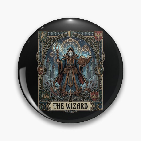 Item preview, The Wizard Tarot Card Fantasy Tabletop RPG Art designed and sold by Fenay Designs.