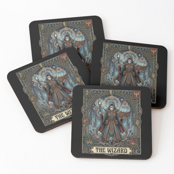 Item preview, The Wizard Tarot Card Fantasy Tabletop RPG Art designed and sold by Fenay Designs.