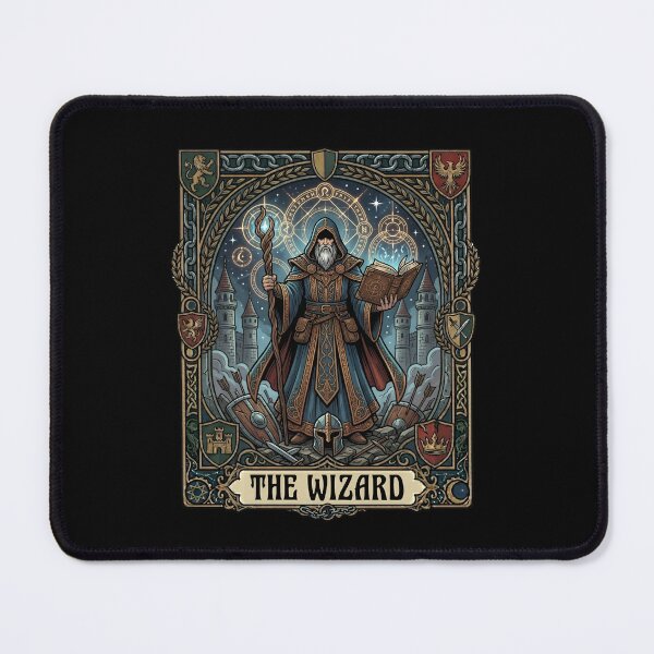 Item preview, The Wizard Tarot Card Fantasy Tabletop RPG Art designed and sold by Fenay Designs.