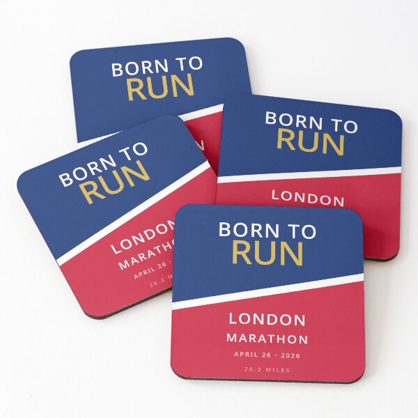Item preview, Born tu Run London Marathon designed and sold by MileMarkerSt.