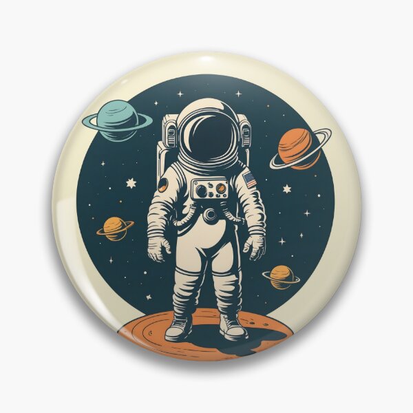 Artikelvorschau, Cosmic Explorer 10 | Astronaut Standing on a Moon Surface entworfen und verkauft von NK-Studios .