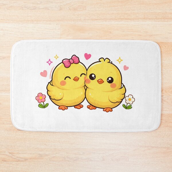 Item preview, Cute Kawaii Love Chicks – Adorable Baby Chick Couple Cartoon Design designed and sold by jerskie_12tribes.