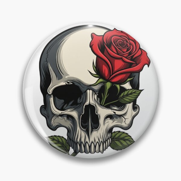 Item preview, Skull with Rose designed and sold by TADreamer1776.