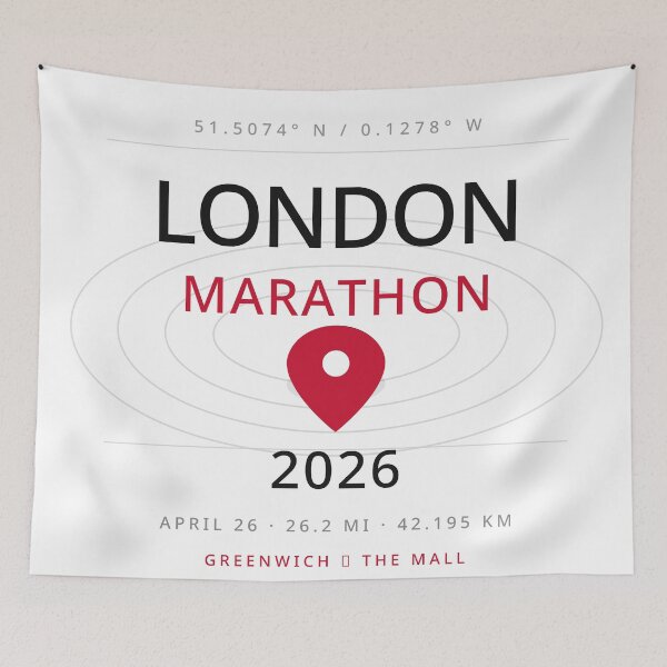 Item preview, London Marathon Greenwich - The mall designed and sold by MileMarkerSt.