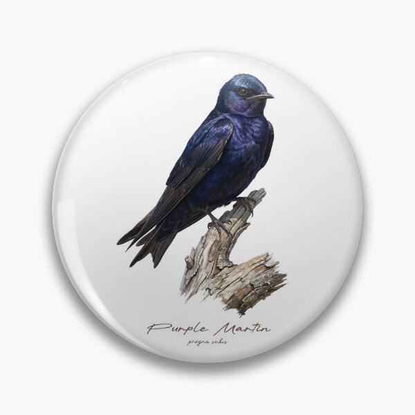 Item preview, Purple Martin on Tree Trunk designed and sold by Takeda-art.