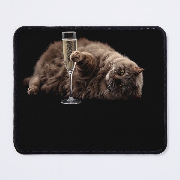 Item preview, Mentally Offline Funny Champagne Cat T-Shirt Sassy Cat Mom Gift designed and sold by TwistedComicLab.