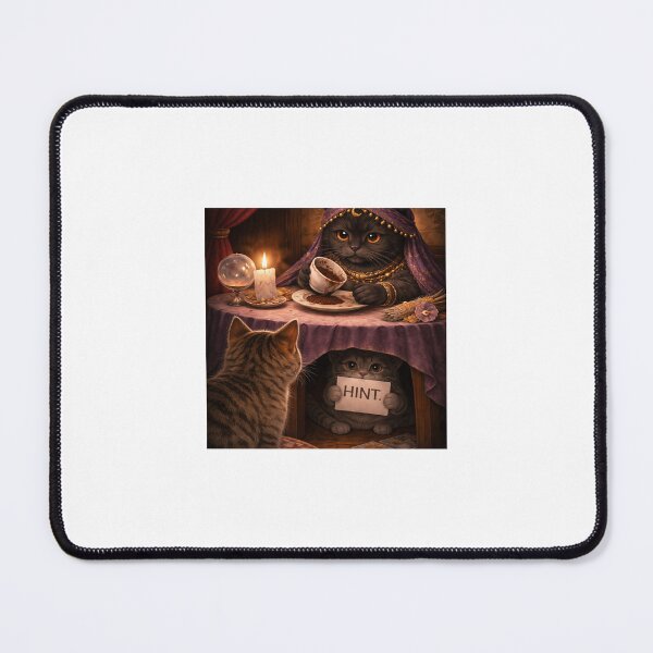 Item preview, Fortune Teller Cat Coffee Reading designed and sold by LovelyCatGalaxy.