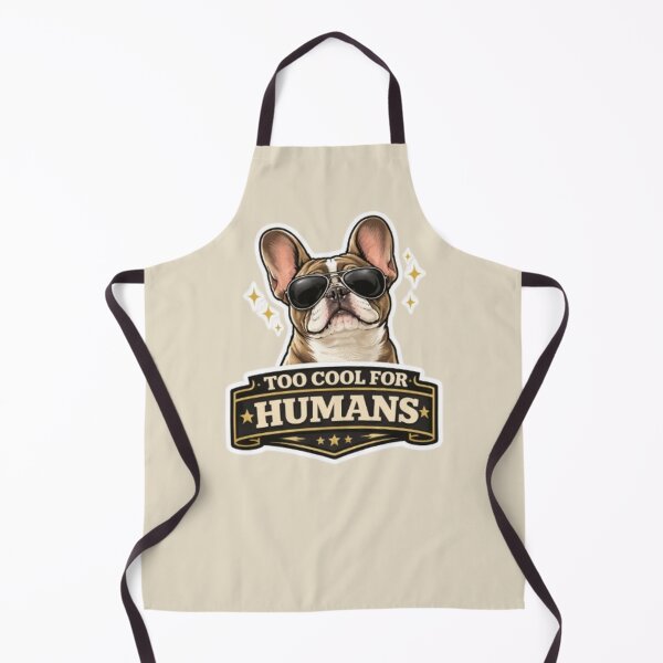 Item preview, French Bulldog Owners Club – Too Cool For Humans Funny Frenchie Sunglasses Design designed and sold by Frenchie Fever.