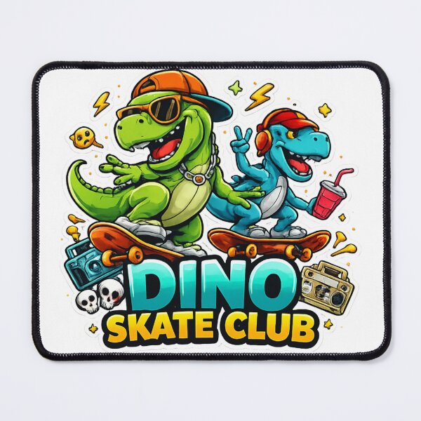 Item preview, Dino Skate Club – Cool Skateboarding Dinosaur Cartoon Design designed and sold by jerskie_12tribes.